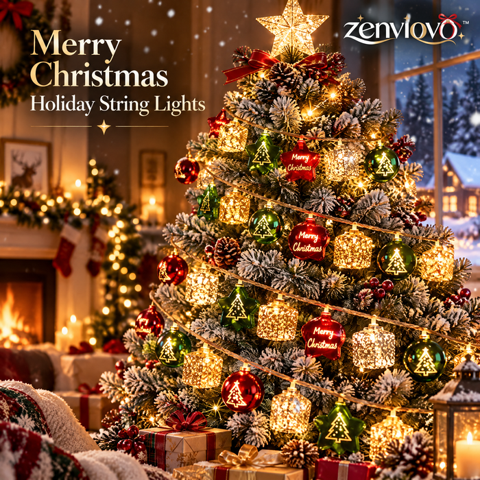 zenviovo™ Merry Christmas Holiday String Lights
