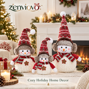 zenviovo™ Handcrafted Christmas Snowman Family