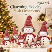zenviovo™ Handcrafted Christmas Snowman Family