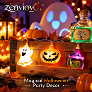 zenviovo™ Witch Hat Pumpkin Fairy Lights