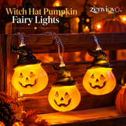 zenviovo™ Witch Hat Pumpkin Fairy Lights