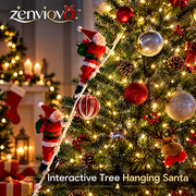 zenviovo™ Interactive Tree Hanging Santa
