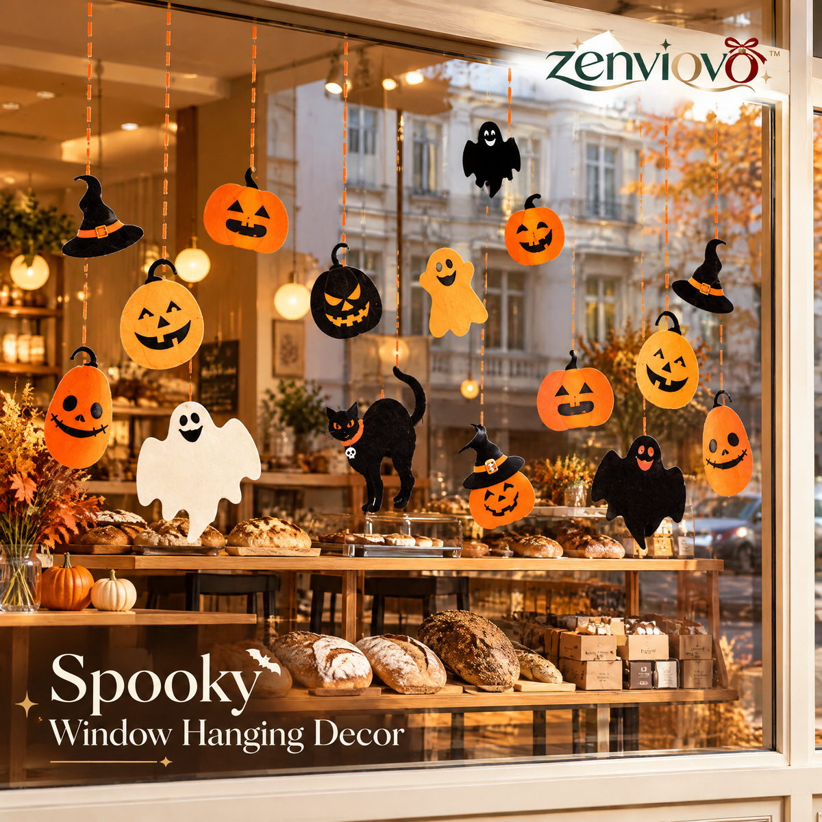 zenviovo™ Spooky Window Hanging Decor