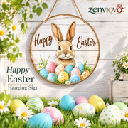 zenviovo™ Happy Easter Hanging Sign