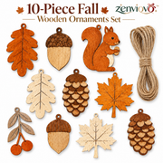 zenviovo™ Fall Wooden Garland Banner