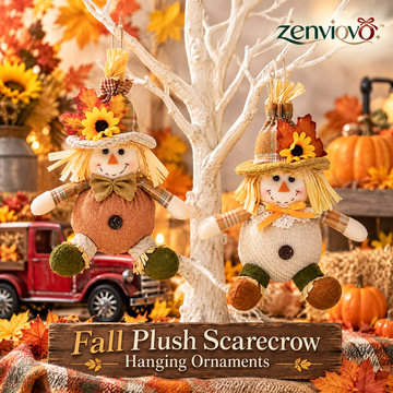 zenviovo™ Fall Plush Scarecrow Hanging Ornaments