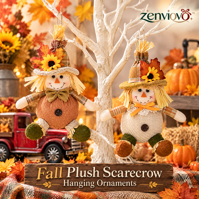 zenviovo™ Fall Plush Scarecrow Hanging Ornaments