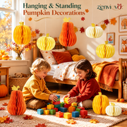 zenviovo™ Fall Honeycomb Pumpkin Decor Set